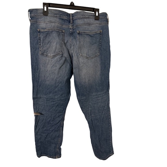 Banana Republic Girlfriend Jean Distressed Blue Denim Womens Size 31 12 - Picture 4 of 4